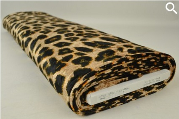 Velour Samt stretch print, 150 cm, 30 m, Color 01-01