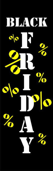Dekobanner "Black Friday", 75 x 180 cm