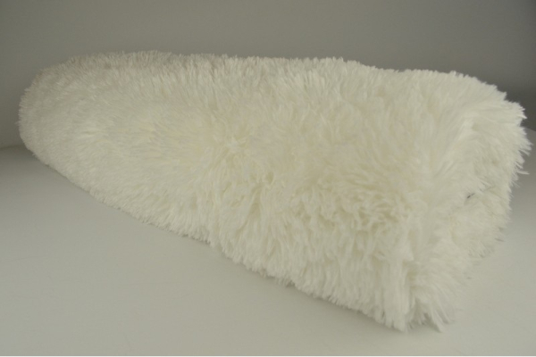Flokati, white, approx 150 cm wide