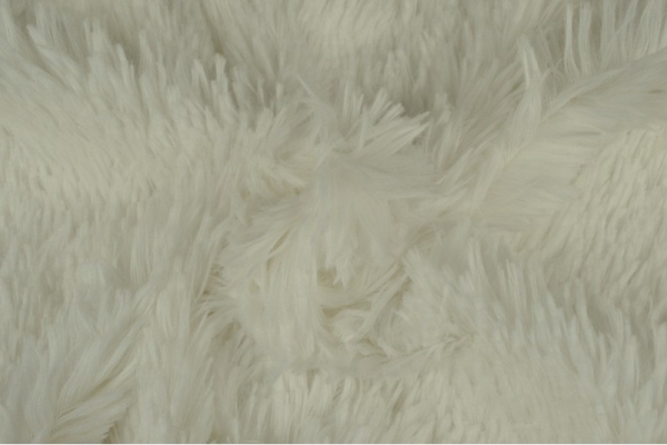 Flokati, white, approx 150 cm wide