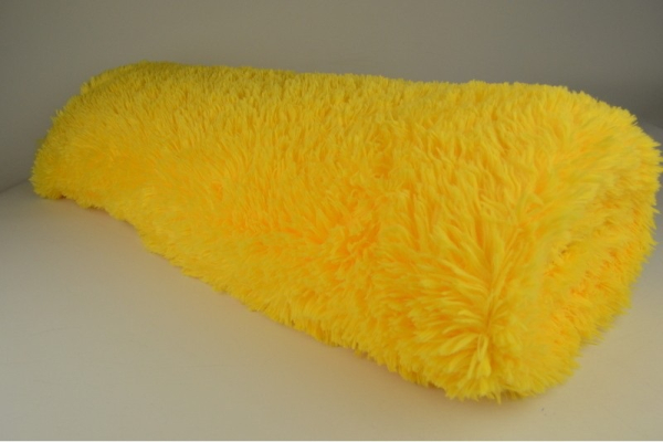 Flokati, flavine/gelb, ca 150 cm breit