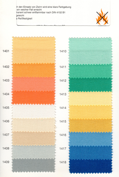 Columbus® TREND, Musterkarte