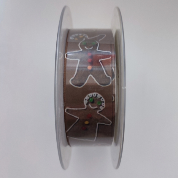 Textilband "Lebkuchen", braun, 25 mm, 25 m