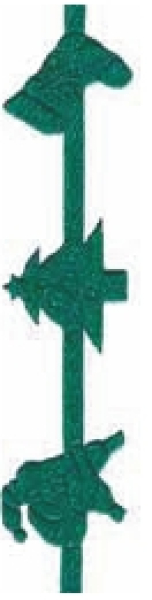 self-adhesive Band, green, 15 mm