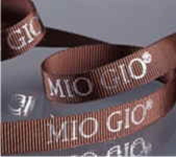 Satinband mit Foliendruck, 16 mm breit, 1-farbig bedruckt