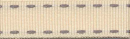 Stitched Grosgrain, creme/grau 15 mm breit, 15m