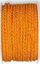 Gedrehte Atlaskordel, 4 mm, orange