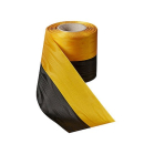 Nationalband Moiré schwarz-gelb, 175 mm x 25 m