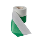 Nationalband Moiré grün-weiss, 100 mm x 25 m